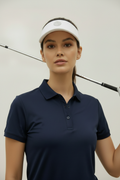 Women's Golf Polo Close-up - Navy Blue